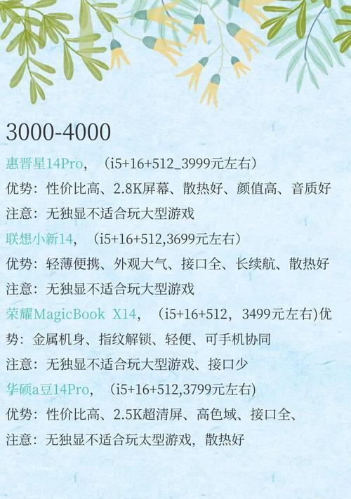 4k笔记本电脑超薄是多少寸？如何选择？